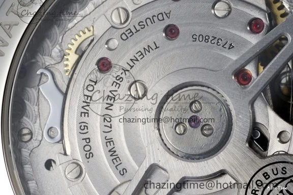 MIROTIME 0205 Portuguese Chrono IW371620 APSF 1:1 Best Edition White Blue Dial on Blue Leather Strap A MultiPurpose 7039